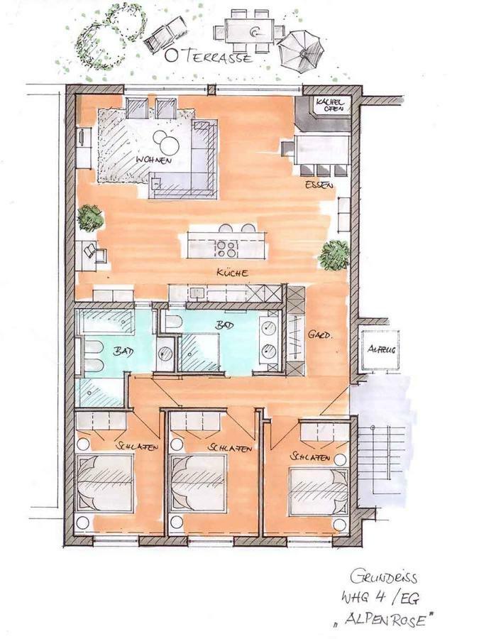 Chalet Alpenrose 134Qm Am Golfplatz اوبرستوفن المظهر الخارجي الصورة
